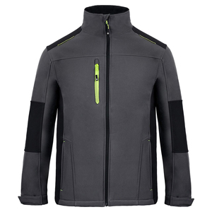 Ventes en gros, personnalisation en vrac, veste softshell pour homme, col montant, coupe-vent, résistante à l'eau, veste décontractée d'extérieur, vestes softshell - Product Image 1