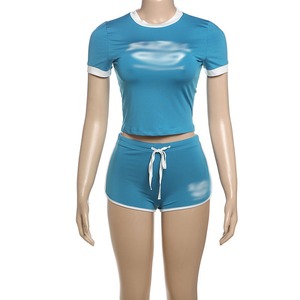 Soutien-gorge Sexy pour femmes de haute qualité avec ensemble court motif léopard pour la salle de sport et le yoga soutien-gorge et short de sport printemps été - Product Image 1