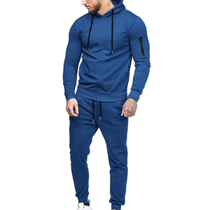 Vêtements de sport pour hommes Jogging Hoodies et pantalons de survêtement 2 pièces Survêtement Fitness Costumes pour hommes Survêtement vierge pour hommes - Product Image 1