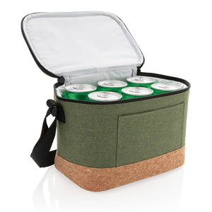 Borsa da esterno promozionale bicolore e frigo con dettaglio in sughero Chic e pratico Set per stili di vita attivi - Product Image 2