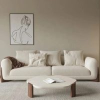 Sofá clásico de madera de diseño para 3 personas, para sala de estar, oficina, sala de estar y muebles de interior modernos con un aspecto elegante.