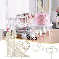 Personalisierter Hochzeitstorten-Aufsatz mit Paar-Motiv Mr&Mrs Silberner Acryl-Tortenaufsatz Maßgefertigte Party-Tortendekoration für Jubiläen