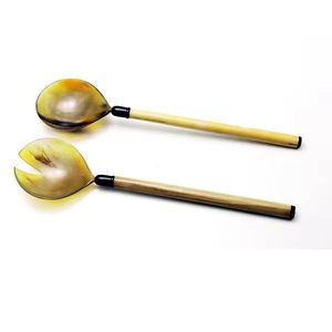 Newest Trending Mango Wood Enamel Flatware <b>Salad</b> <b>Server</b> or Spoon Top Quality Flatware Tabletop Products - Product Image 5