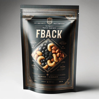 Sacs d'Emballage Alimentaire Refermables, Sachets Doypack pour Fruits Secs et Snacks, Sachets Zip en Aluminium Auto-scellants