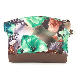กระเป๋าพิมพ์ลายดอกไม้สำหรับผู้หญิง - สีกาแฟ - Product Image 3