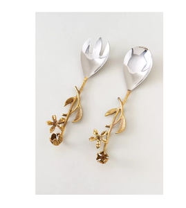 ชุดช้อนตักสลัดมือจับทองเหลืองชุดเซิฟเวอร์ผักที่ขูดชุดเซิฟเวอร์ขายส่ง - Product Image 5