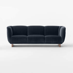 Sofá de 3 Plazas Hecho con Estructura de Madera de Teca Sólida con Tapicería en el Asiento y Respaldo para Uso en Interiores. - Product Image 2