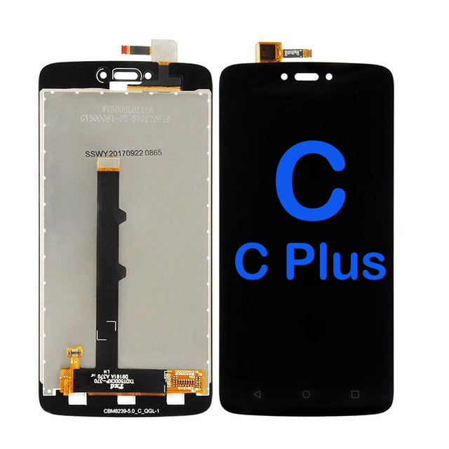 Motorola C Plus Original Touch Screen Digitizer LCD Display Frame Assembly High 100% Tested TFT/OLED 1 Year Broken Screen Repair