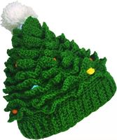 Bonnet tricoté de Noël avec pompon, chaud pour l'hiver, motif Père Noël, vente en gros, logo personnalisé, nouvelle arrivée, unisexe parent-enfant