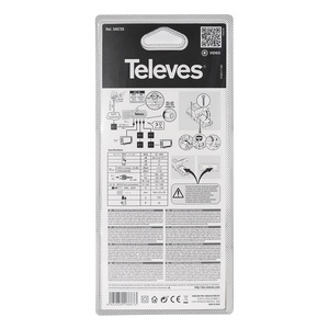 Amplificatore Domestico CEI a 3 Uscite (2+TV) (Televes 545720) (Confezione Blister) - Product Image 2