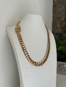 Chaîne à maillons cubains 14MM VVS1 Moissanite avec argent sterling 925 passer le testeur de diamant - Product Image 3