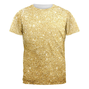 T-shirt confortable pour hommes avec impression de paillettes T-shirt pour hommes au design unique avec impression de paillettes T-shirt avec logo personnalisé - Product Image 4
