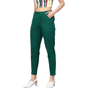 Pantalones de Mujer de Alta Calidad, Corte Regular, Cintura Elástica, Lona, Invierno, Planos, Resistentes al Viento, Transpirables, Fabricante OEM, Venta al Por Mayor - Product Image 2