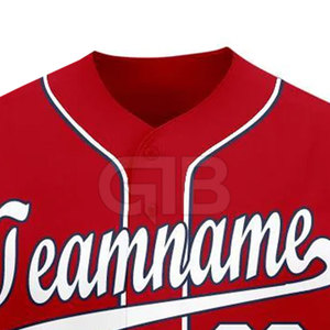 High Quality Quick Dry Breathable 100% Polyester Customizable <b>Baseball</b> Jersey Comfortable <b>Sets</b> - Product Image 4