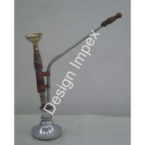 Fiestas en el jardín Fumar Hukkah Shisha Color plateado y dorado La mejor calidad Latón Tabaco Fumar hukkah Shisha de lujo para ancianos - Product Image 2