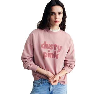 Vente en gros de haute qualité Sweat-shirt à col rond en coton pour femmes Sweat-shirt à col rond en coton imprimé Oem 3d personnalisé pour femmes - Product Image 1