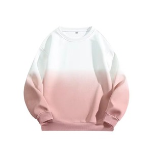 Mens Casual Neck Hoodie Breathable Comfortable Daily Wear Loose Fit Gradient Solid Color Winter Digital Printing Eco-Friendly - Product Image 3
