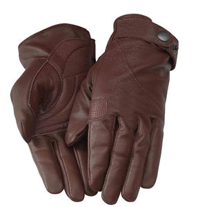 Guantes de Moda de Piel de Grano de Vacuno y Cabra de Alta Calidad, Guantes de Conducción con Funciones Anti-Corte y Anti-Impacto - Product Image 4
