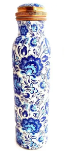 <b>Mirror</b> Polished Luxurious Bottle Copperware Newly Arrival Metal Copper Bottle Unique Design for <b>Camping</b> Leak-Proof Water Bottle - Product Image 4