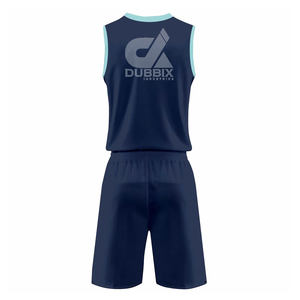 Ensemble de maillots de basket-ball pour hommes personnalisés, respirant, en polyester, vêtements de sport d'été, uniforme avec logo imprimé - Product Image 2