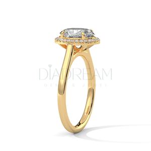 925 Sterling <b>Silver</b> <b>Solitaire</b> Diamond Engagement <b>Ring</b> for Women in Oval Cut with VVS Clarity Wedding Religious Style - Product Image 4