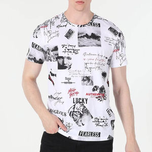 Camisetas Personalizadas de Marca para Hombre, con Logotipo Frontal en Pedrería, Ecológicas, de Secado Rápido, Transpirables, Mezcla de Algodón, CALIDAD SUPERIOR - Product Image 2