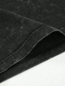 T-shirt en coton 100% respirant et confortable pour homme, tricot uni avec impression personnalisée, motif élégant, coupe ample, en vente - Product Image 5