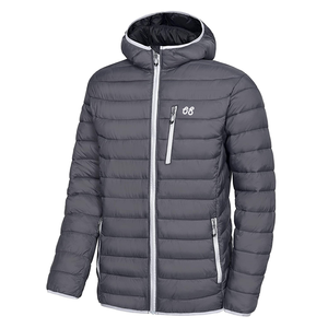 Veste matelassée d'hiver pour homme de haute qualité, personnalisée, en toile, col montant, motif uni, logo personnalisé, prix de gros, état neuf - Product Image 1