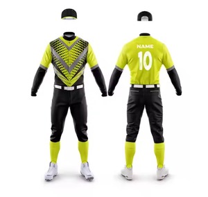 Ropa de béisbol personalizada OEM uniforme de béisbol unisex cómodo con el último diseño impreso ropa de equipo - Product Image 1