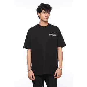 2025 nueva ropa de calle, camiseta con lavado de piedra ácida, logotipo personalizado, hombros caídos, 100% algodón, Ringer, ajuste de punto de gran tamaño - Product Image 5