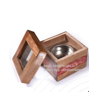 Elegante quemador de incienso de resina de madera para Oud Dukhoon con calentamiento de bobina sin humo - Product Image 2