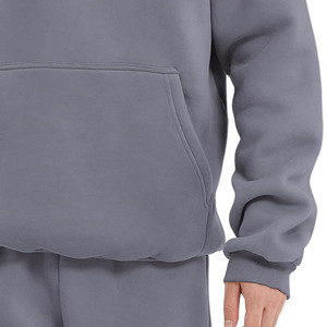 2025 personnalisé LOGO bouffée impression 450GSM français éponge extérieur hommes sweats à capuche chaud polaire lourd sweats à capuche surdimensionnés pour hommes - Product Image 4