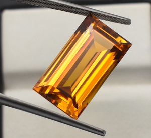 Baguette Palmeira Citrine Creado en laboratorio Corte 18X10mm Piedra preciosa suelta - Product Image 3