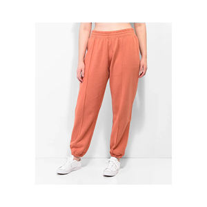 Jogger de survêtement pour femmes à taille haute personnalisé OEM Trendy Casual Winter Wear Soft Cotton Flat Front Pockets avec taille élastique - Product Image 4