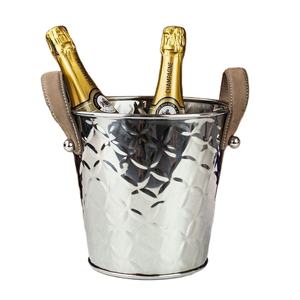 Decoración de mesa de Bar, cubo de hielo de Metal antiguo, venta al por mayor, vajilla de acero inoxidable, bañera de hielo decorativa para botellas de cerveza - Product Image 1