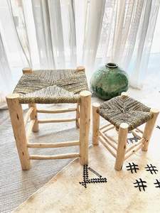 Silla de Cuerda de Papel Hecha a Mano, Muebles Tejidos Naturales - Product Image 4