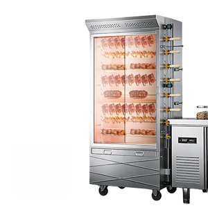 Four à rôtir rotatif professionnel de grande capacité pour poulet, au gaz ou au charbon de bois, pour restaurant commercial - Product Image 1