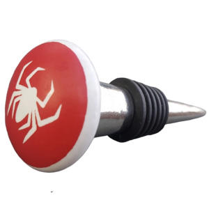 Global Supplier's Beautiful Artwork Hand-Painted Spider Design Ceramic Wine <b>Stopper</b> Vintage Olive Oil Bottle <b>Stopper</b> Gift Item - Product Image 2