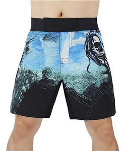 Shorts de Entrenamiento MMA de Alta Calidad al por Mayor, Sólidos, Casuales, con Cordones, Ecológicos, Bordados, de Lona, Servicio OEM, Transpirables y de Secado Rápido - Product Image 3