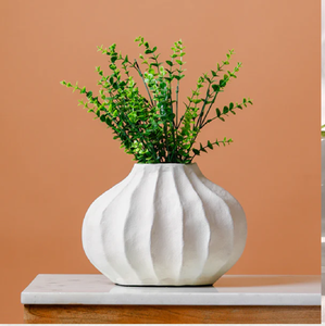 ชุดแจกันสีขาวขนาดเล็ก 3 ใบ พร้อมลวดลายดินปั้น 3 มิติสีสันสดใส มีจำหน่ายในราคาขายส่ง - Product Image 5