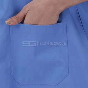 ชุดยูนิฟอร์มพยาบาลแบบมืออาชีพ OEM รุ่นปี 2025 เสื้อทรงหลวมมีกระเป๋า ชุดสครับฤดูร้อนสำหรับโรงพยาบาล ผ้าถักสำหรับแพทย์ - Product Image 5