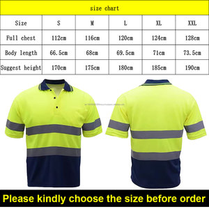 Custom Safety Tshirt Reflective 100% Polyester Jackets Workwear Safety Clothing Plus Size Hi Vis Winter <b>Shirt</b> Reflective for Men - Product Image 6