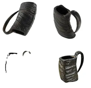 Taza para beber de cuerno de buena calidad para manualidades, tazas vikingas genuinas, tazas de cuerno de cerveza personalizadas, tazas de café grabadas para regalo - Product Image 1