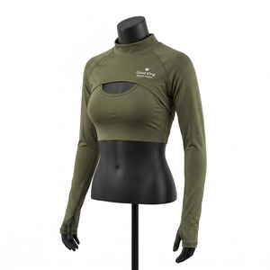 Bolero Personalizado para Mujer, Top Corto Deportivo, Ecológico, Transpirable, Abierto por Delante, Manga Larga - Product Image 6