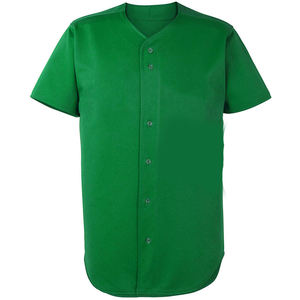 Suministro directo de fábrica, uniformes de béisbol y softbol de poliéster Unisex, logotipo personalizado impreso en patrón liso, MOQ bajo, diseño Popular - Product Image 2