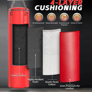 Sac de frappe lourd pour entraînement de boxe, fitness et conditionnement physique – Conception durable pour l'entraînement de la technique et de la force - Product Image 2