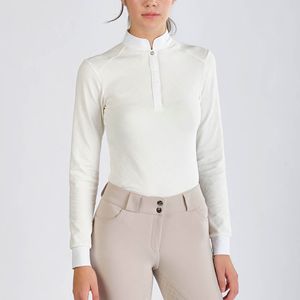 High Quality Women Horse Riding Shirt Sportswear Customizable Equestrian Clothing Wholesale Riding Show Shirts Baselayer Top - Product Image 1