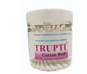 Oferta Especial: Hisopos de Algodón de Doble Punta (100 Unidades) en Envase de Plástico, Suaves, para Uso Doméstico - Product Image 1