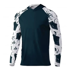 Camiseta de pesca hecha en fábrica, ropa para deportes al aire libre, Sudadera con capucha de pesca de manga larga personalizada a la venta - Product Image 2