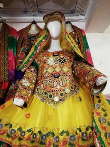 Hot New Vintage Kuchi Pashtun Tribal Gypsy Dress Afghani Kuchi Suit Frock Long Chiffon Fabric Design Ropa musulmana tradicional - Product Image 3